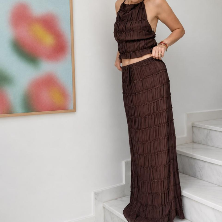 Espresso smocked set