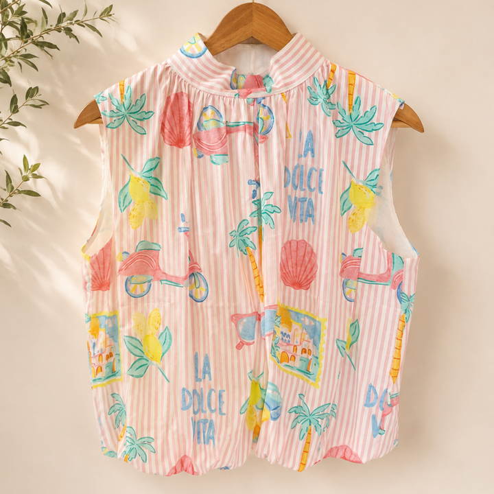 Bubble hem top