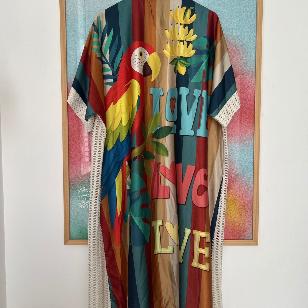 Tropic love kimono