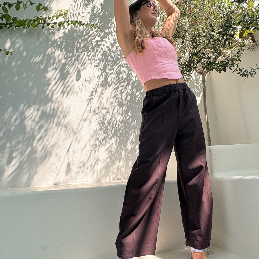 Plum trousers