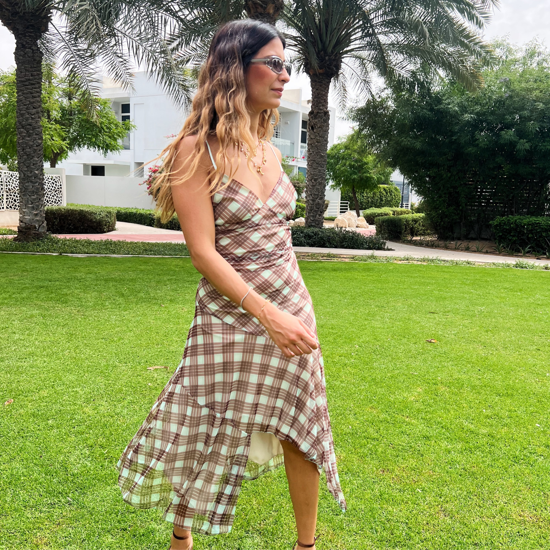 Vera check dress