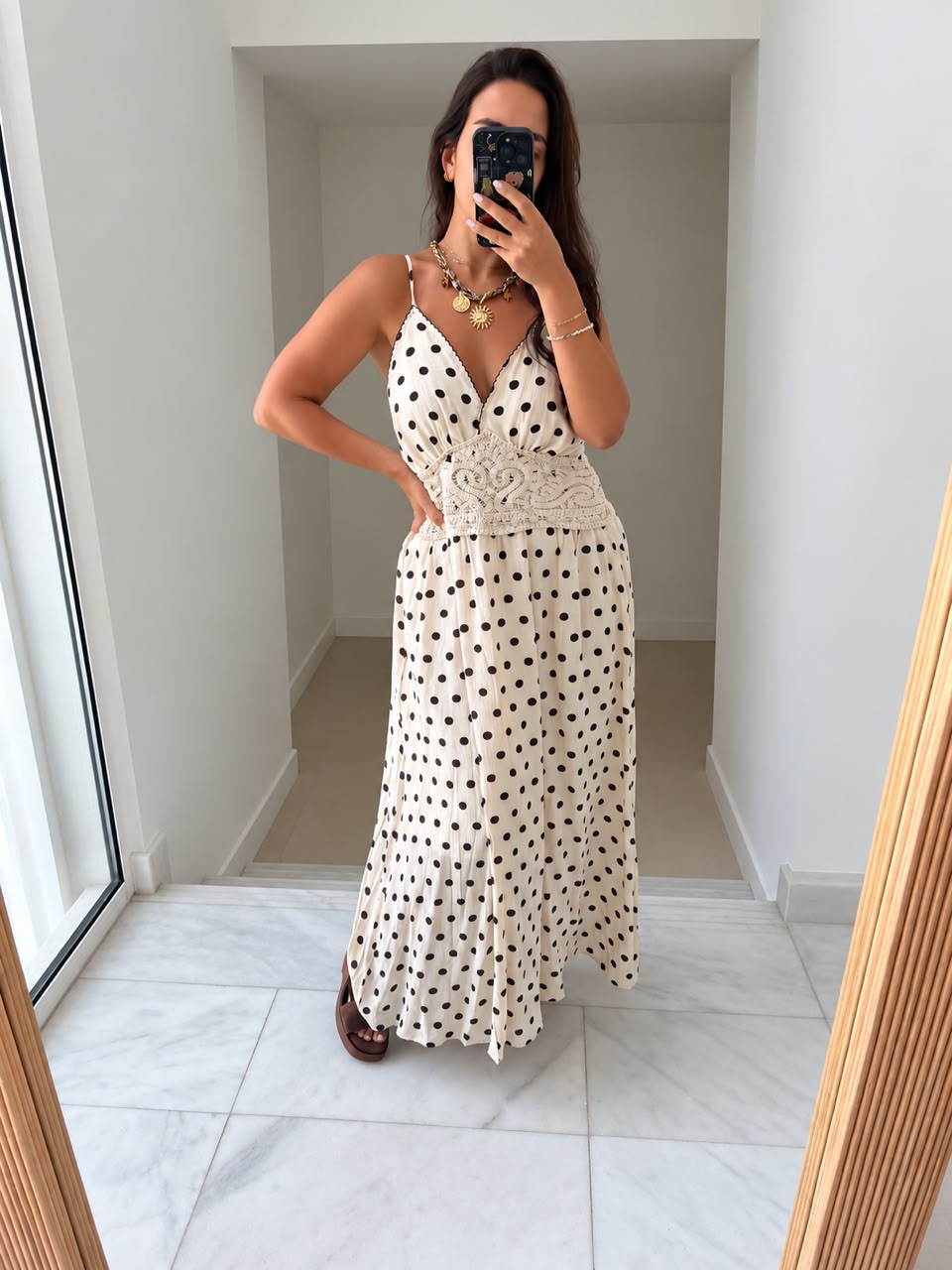 Cala polka dot dress