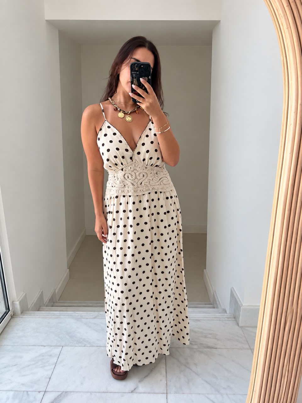 Cala polka dot dress