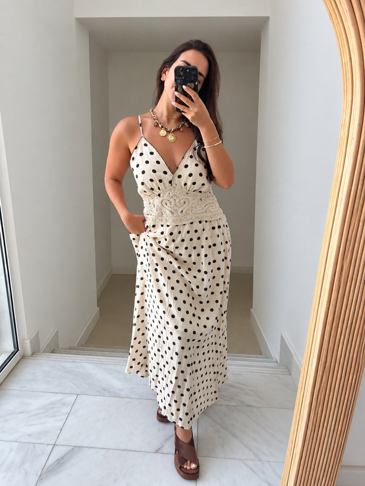 Cala polka dot dress